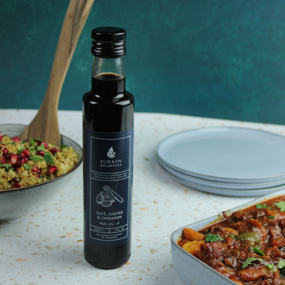 Date, Za'atar and Cinnamon Infused Balsamic Vinegar